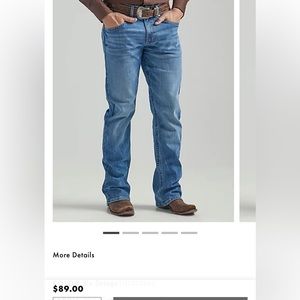 Men’s rock 47 by wrangler denim size 31X32, relaxed bootcut